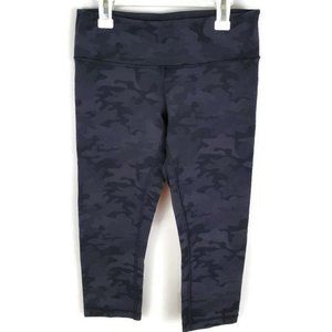 Lululemon gray camo cropped leggings 6